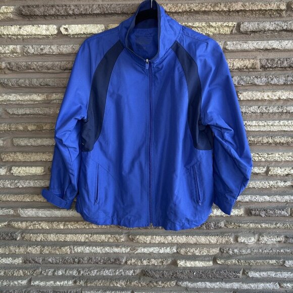 Tek Gear Women's Vintage Blue Track Jacket Size Large - Picture 6 of 7